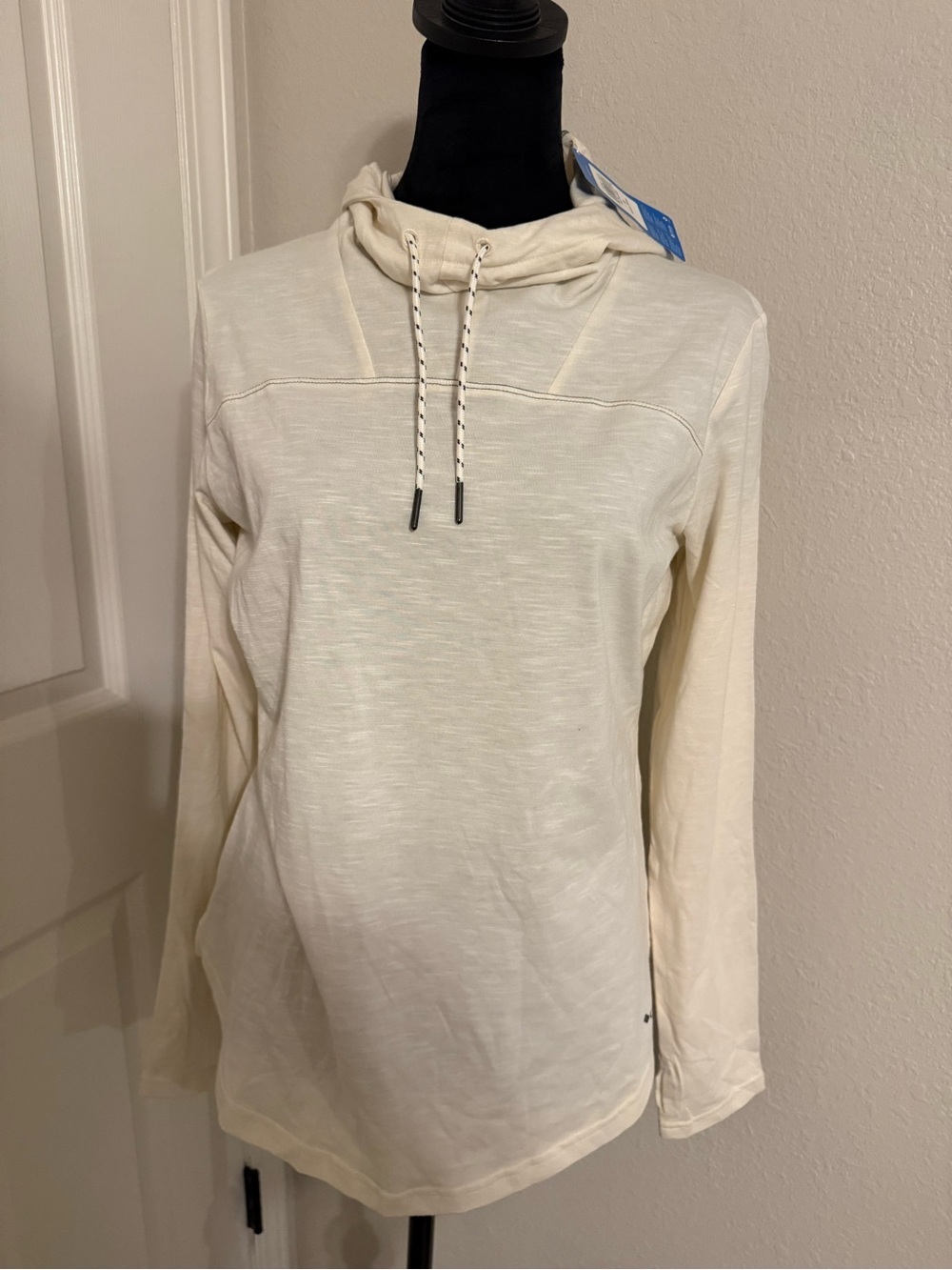 Columbia Cream Drawstring Hooded Pullover